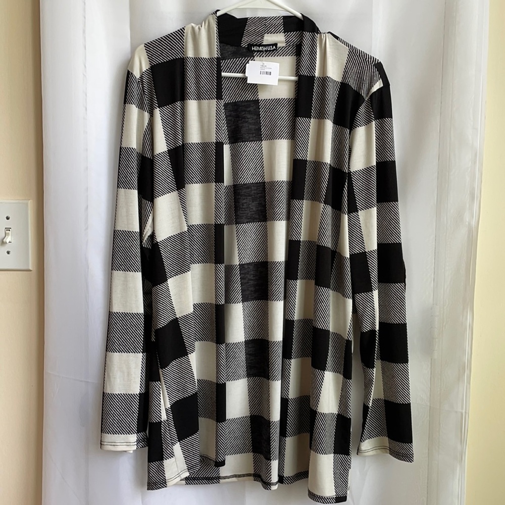 Heimish Buffalo Check Cardigan